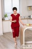 Đồ bộ Tole nữ mặc nhà Thành Duyên quần lửng, tay búp, thoáng mát, không rút -2526TBL