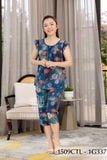 1509CTL(1F)- Đồ bộ Tole nữ mặc nhà Thành Duyên bông, tay cánh tiên, quần lửng (04-24)
