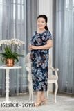 1528TCR - Đồ bộ Tole nữ trung niên mặc nhà  Thành Duyên hoa, quần ống rộng, tay con ( 05-2024)