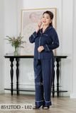8512TDD- Đồ bộ Lụa nữ trung niên mặc nhà Thành Duyên pyjama, tay dài, quần dài  (01.24)