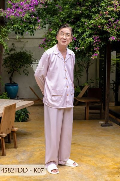 Đồ bộ Kate ông mặc nhà Thành Duyên quần dài, tay dài, thoáng mát, không rút -4582TDD