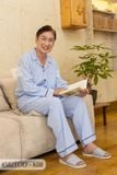 Đồ bộ Kate ông mặc nhà Thành Duyên quần dài, tay dài, thoáng mát, không rút -4582TDD
