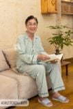 Đồ bộ Kate ông mặc nhà Thành Duyên quần dài, tay dài, thoáng mát, không rút -4582TDD