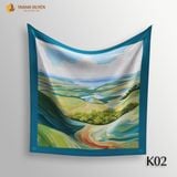 Khăn Lụa nhà Thành Duyên, kích thước 90x90, màu sắc đa dạng (10.2023)
