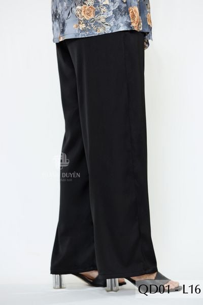 QD01- Quần Lụa đen cho bà mặc nhà Thành Duyên  (03.24)