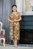 1528TCR - Đồ bộ Tole nữ trung niên mặc nhà  Thành Duyên hoa, quần ống rộng, tay con ( 05-2024)