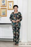 1598TLD- Đồ bộ Tole nữ trung niên mặc nhà Thành Duyên bông, tay lỡ, quần dài (03-24)