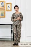 1598TLD- Đồ bộ Tole nữ trung niên mặc nhà Thành Duyên bông, tay lỡ, quần dài (03-24)
