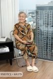 9583TCL -  Đồ bộ bông cho bà mặc nhà Thành Duyên chất liệu Thun cao cấp, cổ tàu, tay ngắn, quần lửng (2025)
