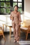 7532TLD- Đồ bộ Lụa pyjama nữ trung niên mặc nhà Thành Duyên tay lỡ, quần dài