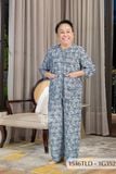 1546TLD(1G3) - Đồ bộ bông cho bà mặc nhà Thành Duyên, cổ tròn, tay lỡ, quần dài