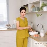 Đồ bộ Tole nữ mặc nhà Thành Duyên quần lửng, tay búp, thoáng mát, không rút -2526TBL
