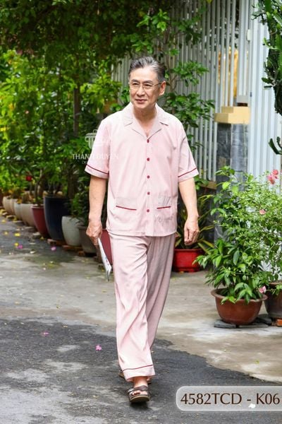 Đồ bộ Kate ông mặc nhà Thành Duyên quần dài, tay dài, thoáng mát, không rút -4582TCD