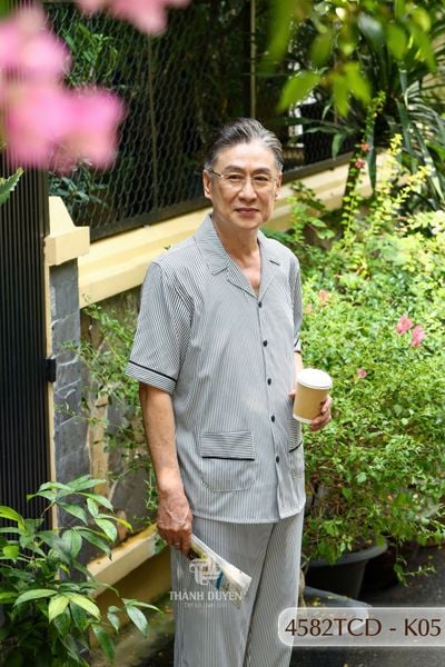 Đồ bộ Kate ông mặc nhà Thành Duyên quần dài, tay dài, thoáng mát, không rút -4582TCD