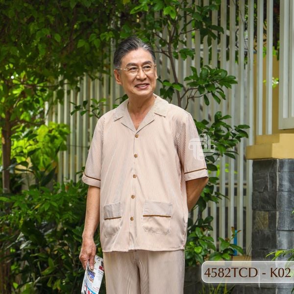 Đồ bộ Kate ông mặc nhà Thành Duyên quần dài, tay dài, thoáng mát, không rút -4582TCD