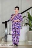 1507TLD - Đồ bộ Tole nữ trung niên mặc nhà Thành Duyên bông, tay lỡ, quần dài (03-24)