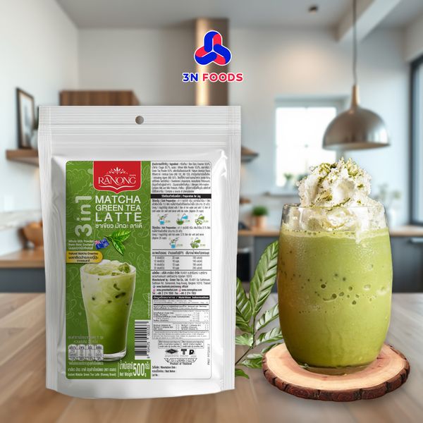  Trà sữa Matcha hòa tan Ranong Tea 500g 