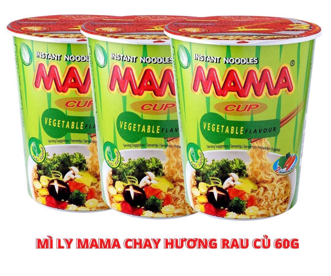  Combo 6 ly Mì MAMA Chay Hương Rau Củ 60g 