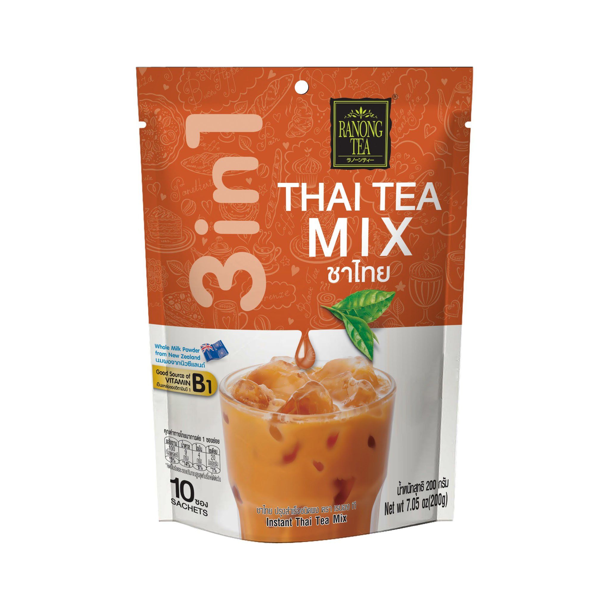  Trà sữa Thái hòa tan Ranong Tea 200g 
