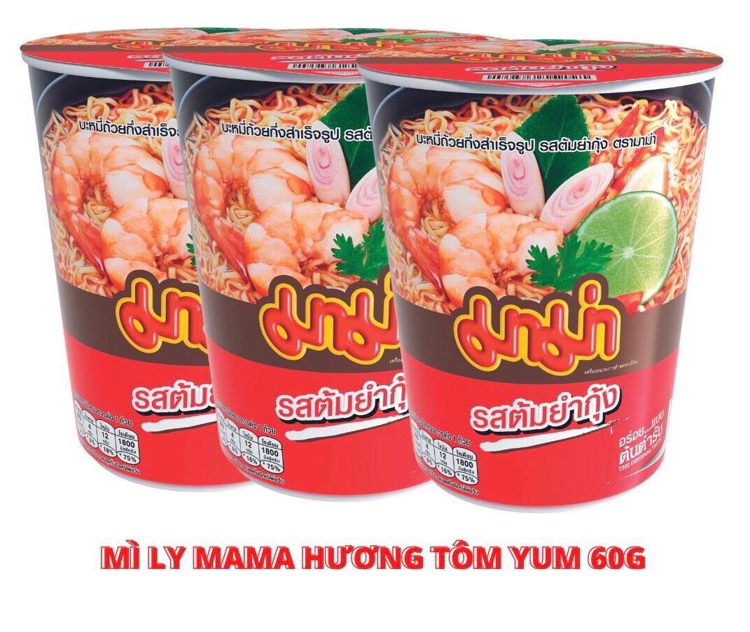  Combo 6 ly Mì MAMA Hương Tomyum 60g 
