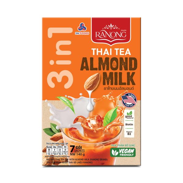  Trà sữa hạnh nhân Thái đỏ Ranong Tea 140g 