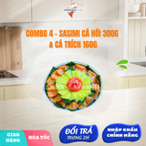 Combo 4 Sashimi Cá Hồi 300gr & Cá Trích Ép Trứng 160gr
