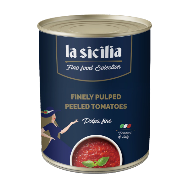  Cà Chua Lột Vỏ Nghiền Nhuyễn La Sicilia 4.1kg 