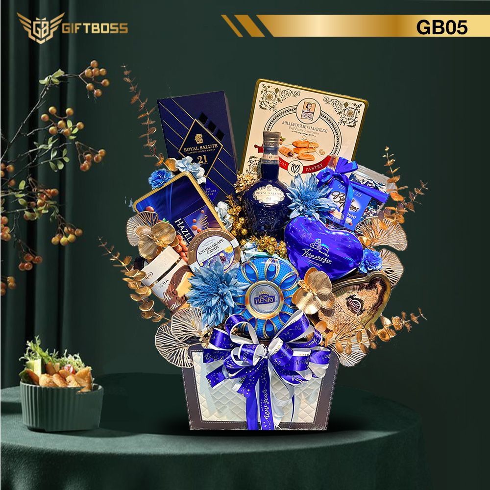  Giỏ Quà Tết Đẹp Sang Trọng 2024 GB05 - Gift Boss 