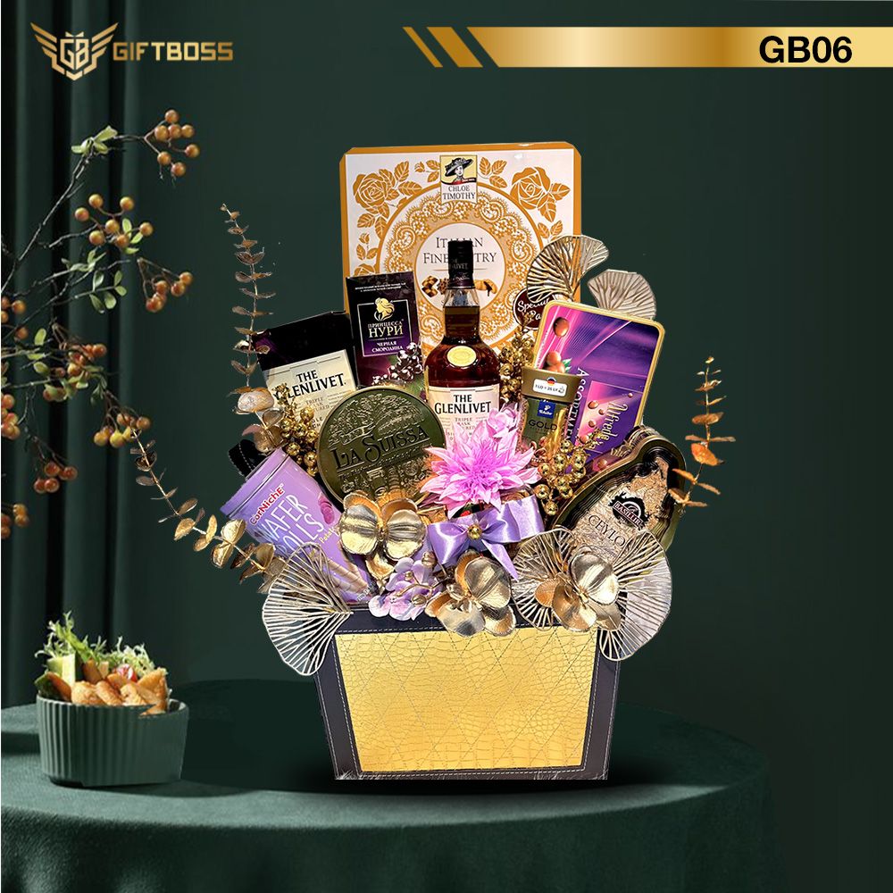  Giỏ Quà Tết Đẹp Sang Trọng 2024 GB06 - Gift Boss 