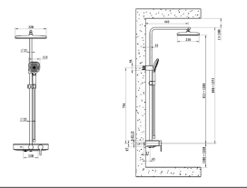  JOM-Sen cây tắm đứng-36495-685/1B-1 