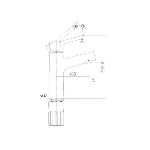  JOM-Vòi Lavabo Rửa Tay Nóng Lạnh-32336-495/1B-I01Z 