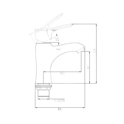  JOM-Vòi Lavabo Rửa Tay Nóng Lạnh-P32358-147/1B-Z 