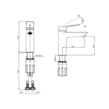  JOM-Vòi Lavabo Rửa Tay Nóng Lạnh-32676-739/HBS-Z 