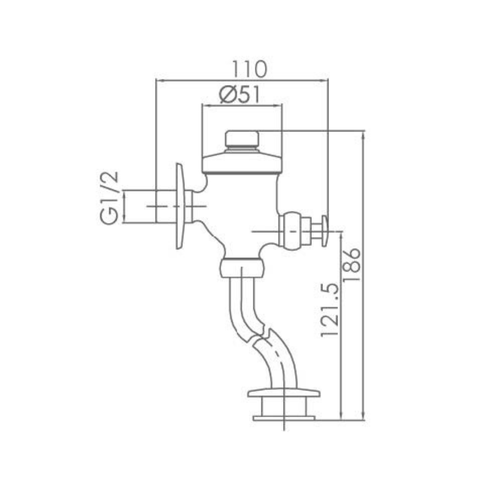  JOM-Van xả tiểu cơ-8224-004/1B-I011 