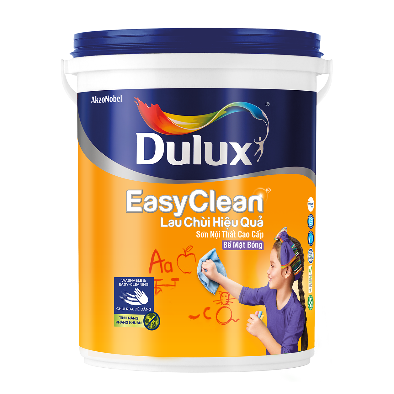  Sơn nội thất Dulux Easy Clean lau chùi hiệu quả bề mặt bóng A991B 