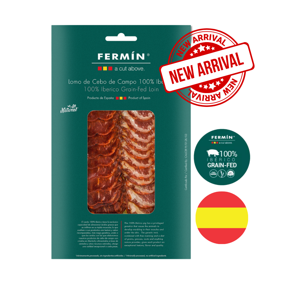  Thịt Heo Iberico 100% Cebo Campo Loin Muối Cắt Lát 57Gr Fermin 