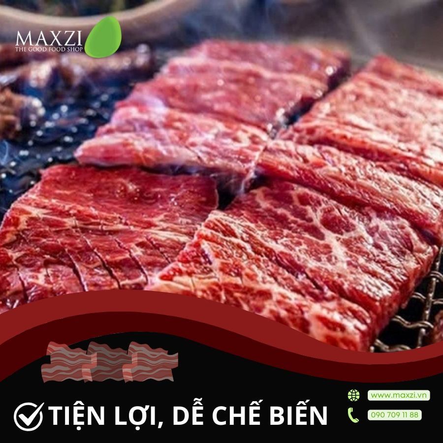  [SẢN PHẨM MỚI] Bò wagyu úc cắt lát 1kg 