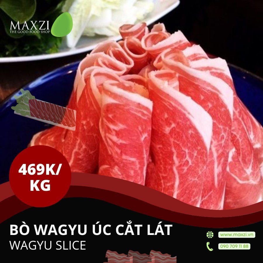  [SẢN PHẨM MỚI] Bò wagyu úc cắt lát 1kg 