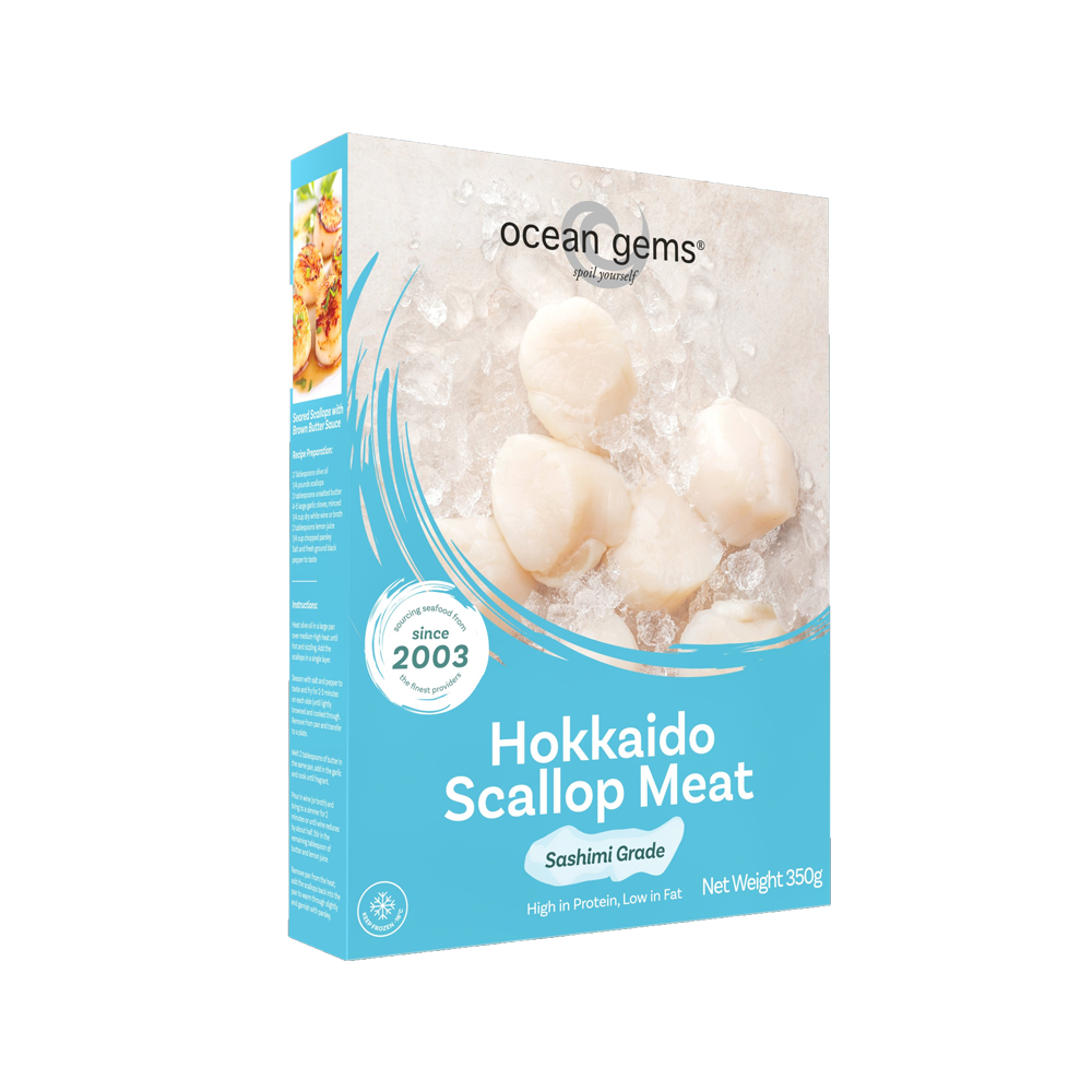  [SẢN PHẨM MỚI] Cồi Sò Điệp Sashimi Hokkaido 350g - Ocean Gems 