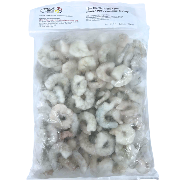  Tôm Thẻ Bóc Vỏ Đông Lạnh 1kg 