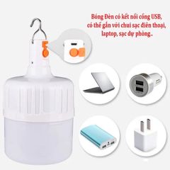 Bóng Đèn Led Năng Lượng Mặt Trời - Bóng Đèn Khẩn Cấp - Đèn Cắm Trại