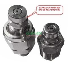 Khớp Nối Inox 304 Điều Chỉnh, Kiểm Soát Hướng Phun