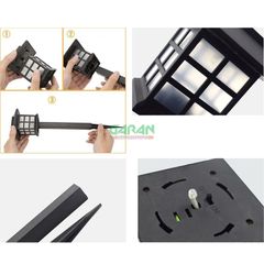 Đèn Trang Trí Sân Vườn Năng Lượng Mặt Trời Hình Ngôi Nhà Mái Bằng 1 Bóng Led