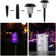 Đèn Diệt Muỗi, Diệt Côn Trùng Năng Lượng Mặt Trời Bằng Nhựa ABS, Ánh Sáng Trắng