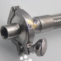 Cùm Clamp Nối Nhanh Vi Sinh Cùng Ống Hàn Và Ống Mềm Thép 304