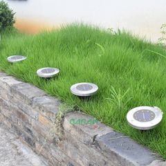 Đèn Led Trang Trí Sân Vườn Năng Lượng Mặt Trời Liền Thể Bằng Nhựa ABS+Inox