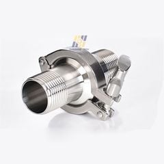 Cùm Nối Clamp Vi Sinh Và Ống Ren Ngoài Bằng Thép 304