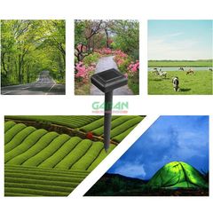 Máy Đuổi Chuột, Rắn, Côn Trùng Năng Lượng Mặt Trời Hình Vuông Bằng Nhựa ABS Dùng Sóng Siêu Âm