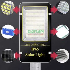 Đèn Đường Năng Lượng Mặt Trời 150W 295 Led Vỏ Nhôm