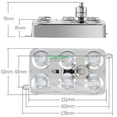 Bộ Phun Sương Siêu Âm 6 Mắt 200W